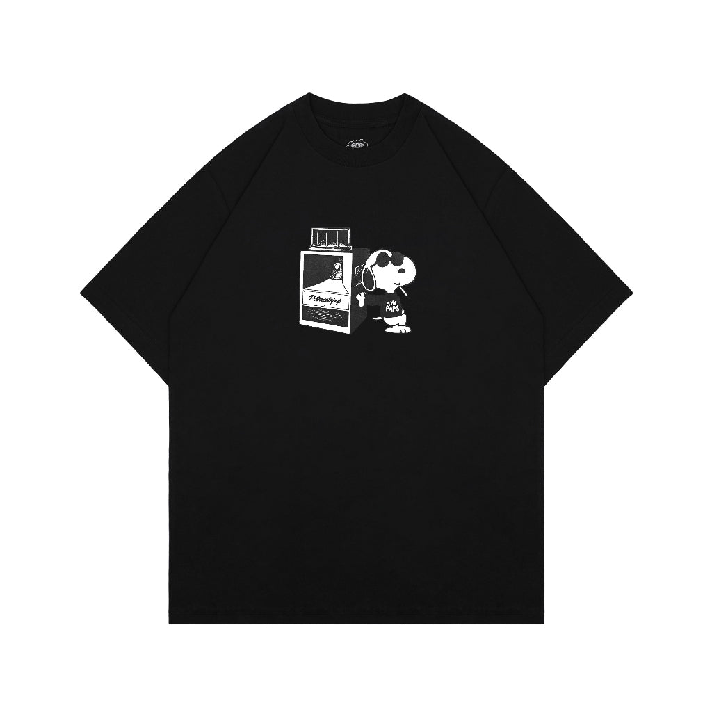 Pmp x The Paps - Pot Meets Paps - Snoop Tee Black