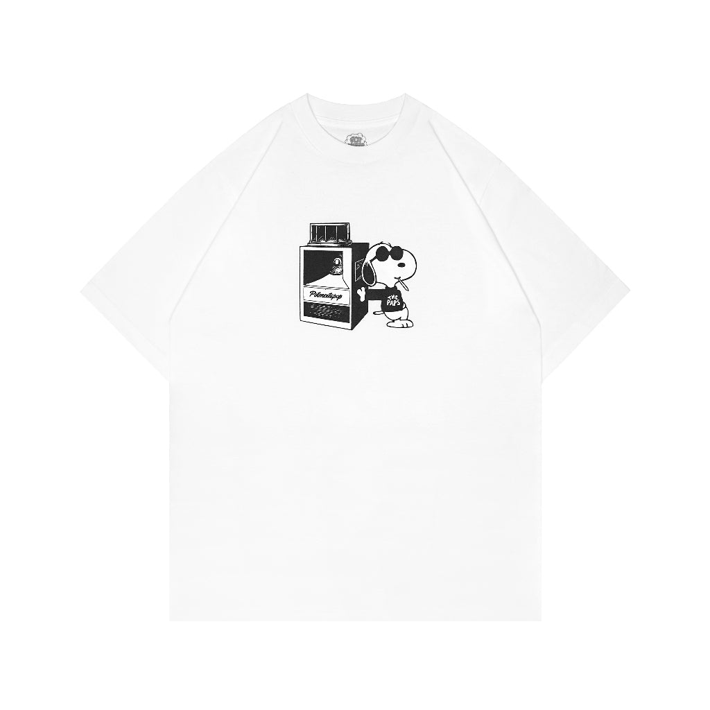 Pmp x The Paps - Pot Meets Paps - Snoop Tee White