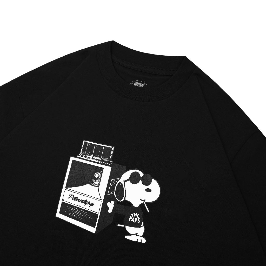 Pmp x The Paps - Pot Meets Paps - Snoop Tee Black