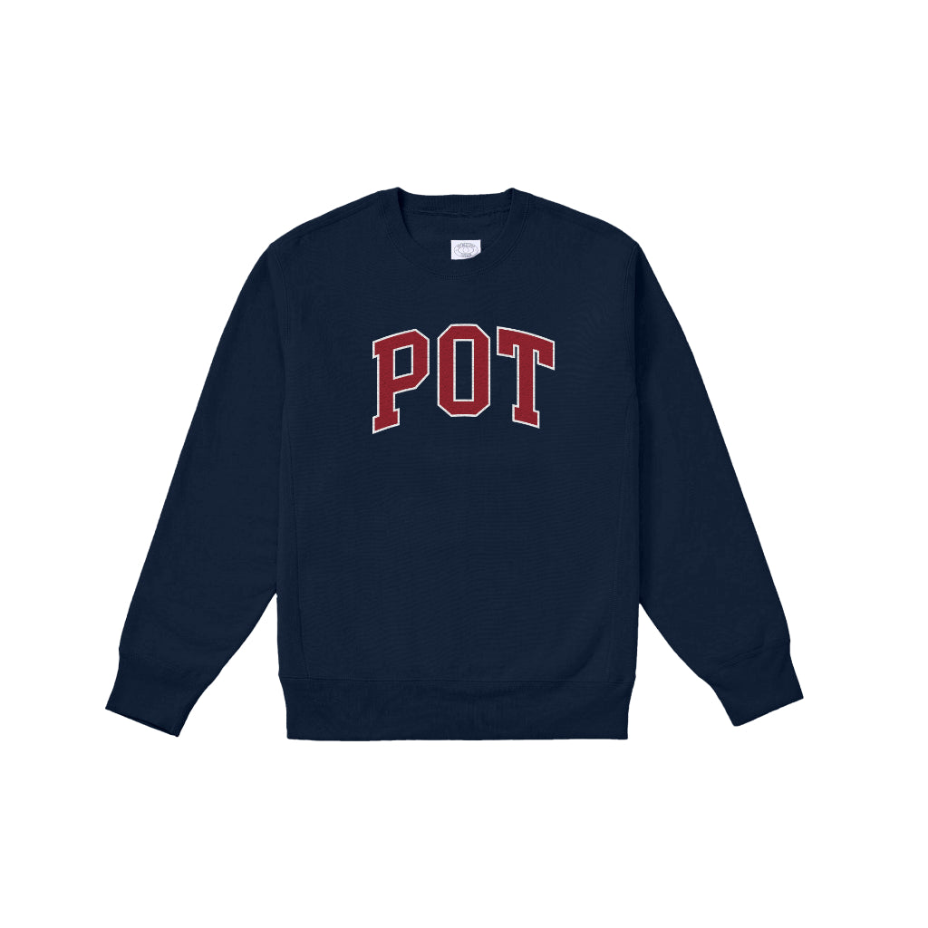 Pot Meets Pop Sweater - Pot Crewneck Sweatshirt Navy Fw25 - Crewneck