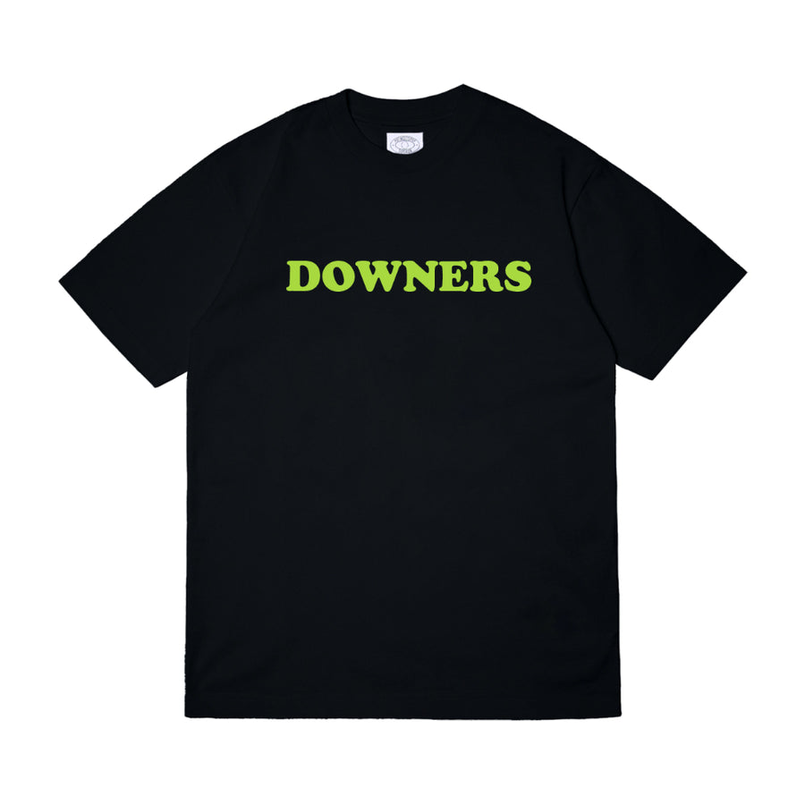 Pot Meets Pop Kaos Lengan Pendek - Downers Tee Black Fw25 - T'shirt