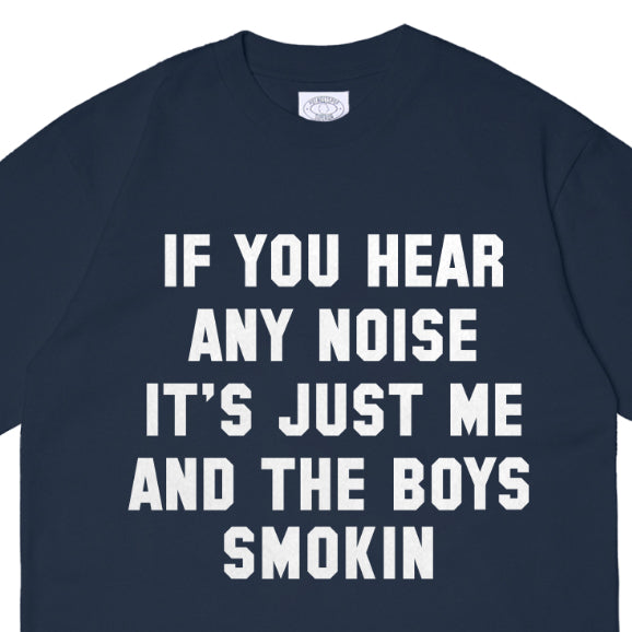 Pot Meets Pop Kaos Lengan Pendek - Smokin Boys Tee Navy Fw25
