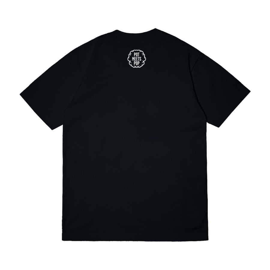 Pot Meets Pop Kaos Lengan Pendek - Pot Tee Black Fw25 - T'shirt