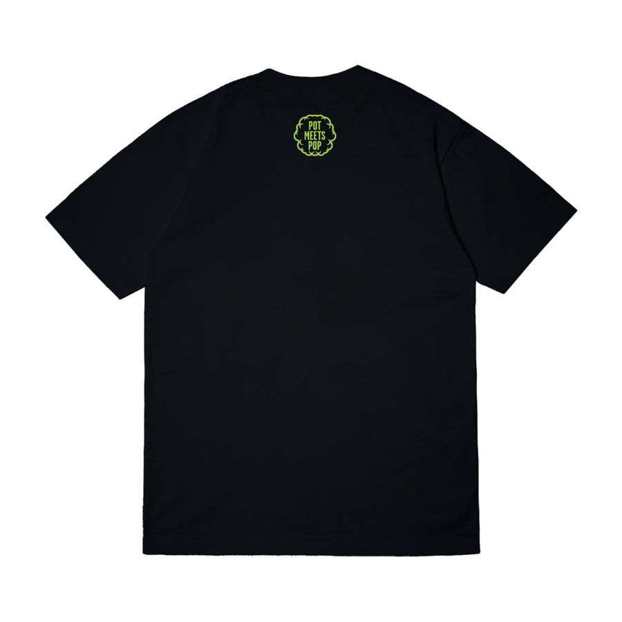 Pot Meets Pop Kaos Lengan Pendek - Downers Tee Black Fw25 - T'shirt
