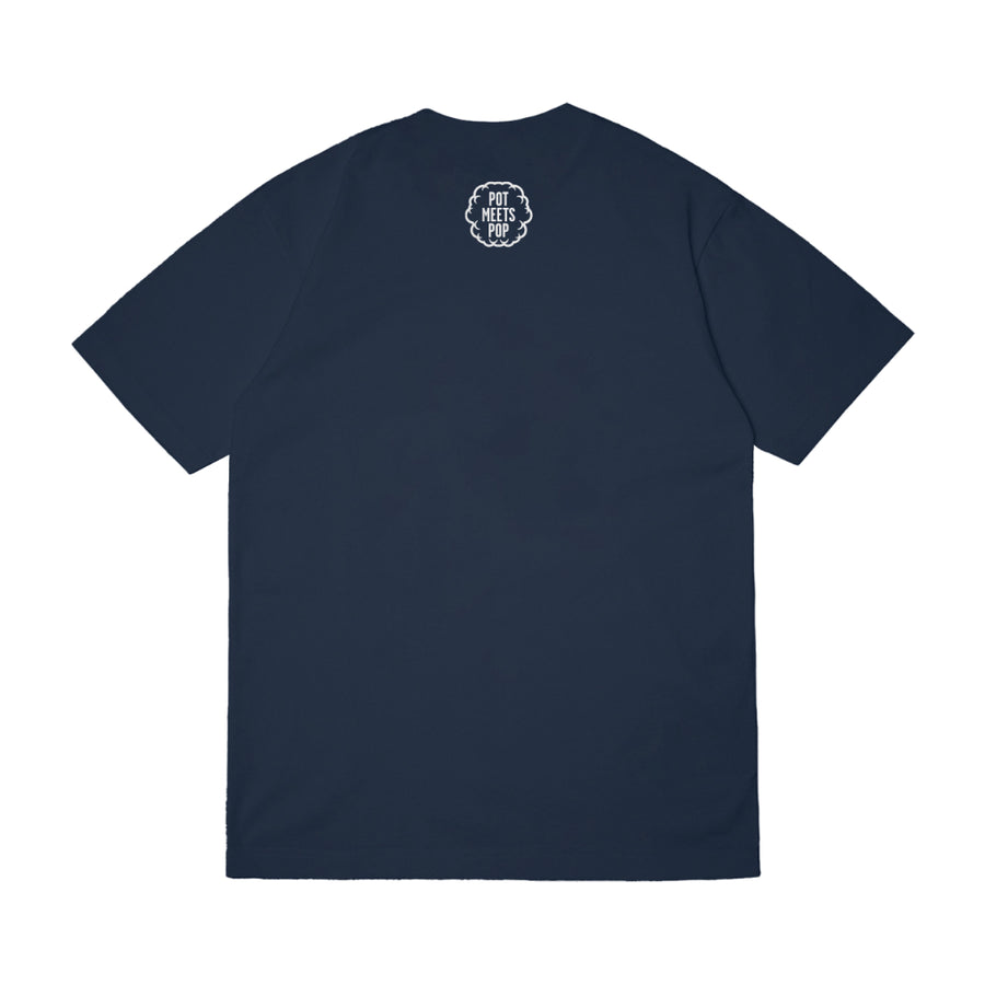Pot Meets Pop Kaos Lengan Pendek - Smokin Boys Tee Navy Fw25