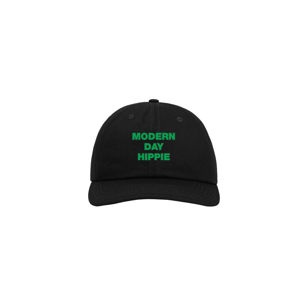 Pot Meets Pop Topi - Modern Day Hippie Dad Cap Black Fw25 - Cap
