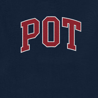 Pot Meets Pop Sweater - Pot Crewneck Sweatshirt Navy Fw25 - Crewneck