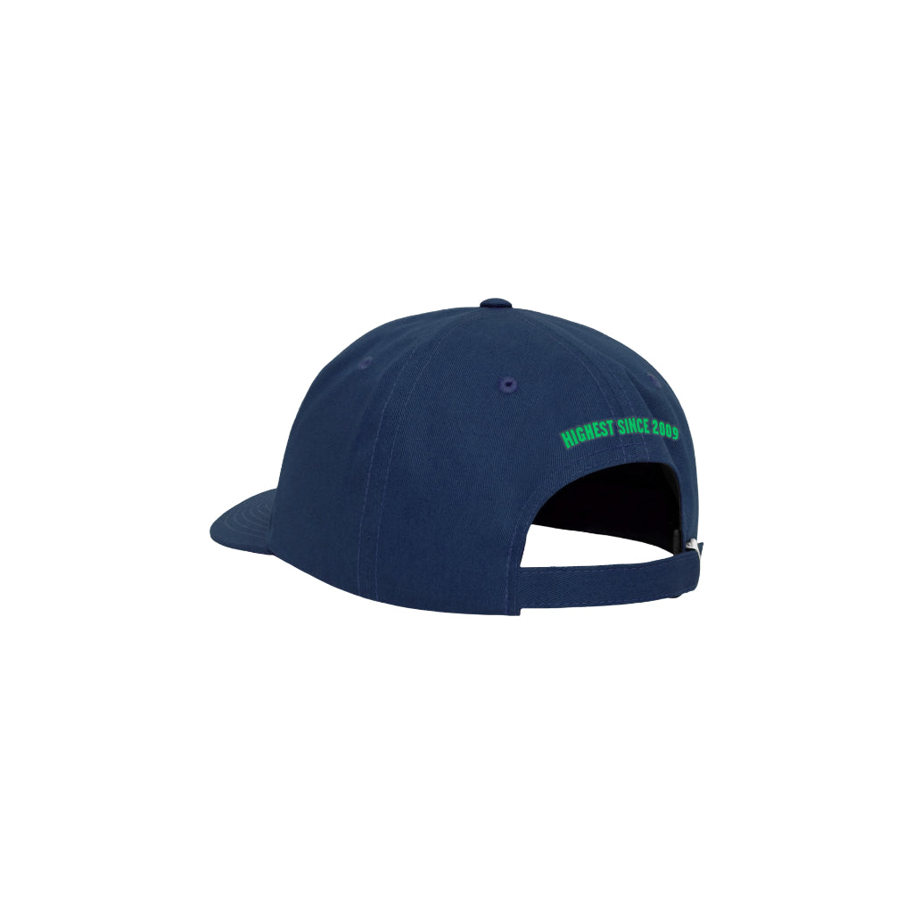 Pot Meets Pop Topi - Smoke Logo Dad Navy Cap Fw25 - Cap
