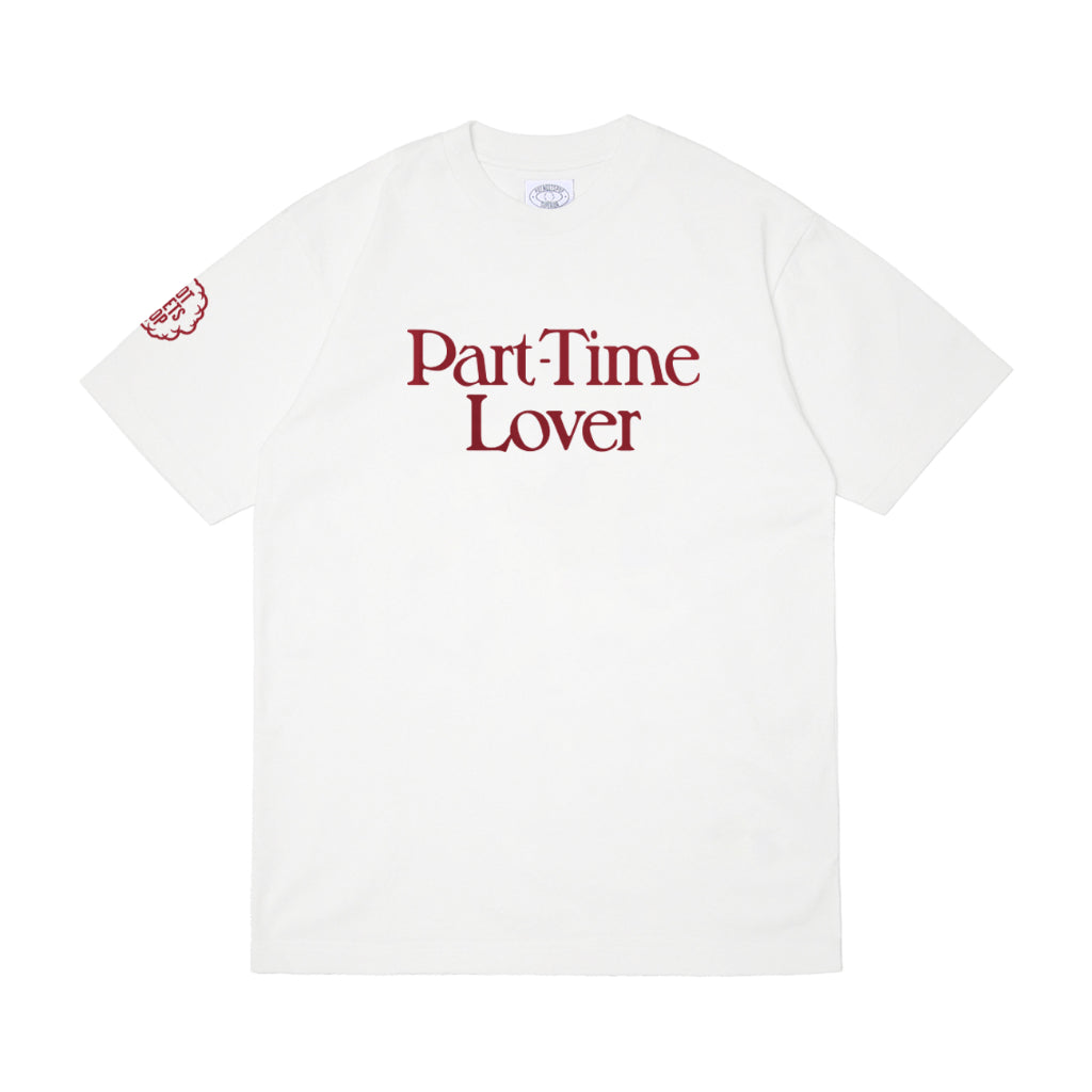 Pot Meets Pop Kaos Lengan Pendek - Full Time Stoner Tee White Fw25 - T'shirt