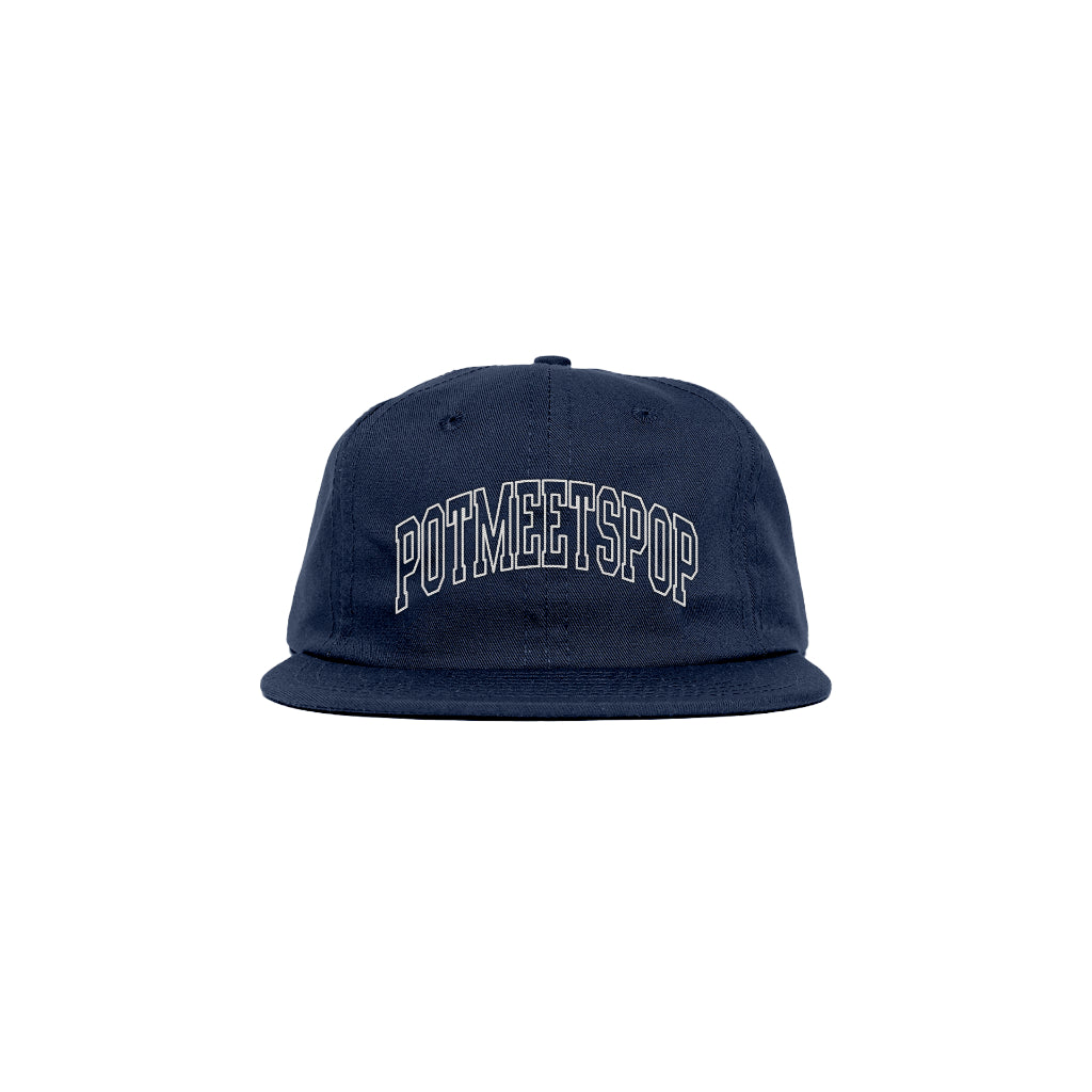 Pot Meets Pop Topi - Arch 6 Panel Navy Fw25 - Cap