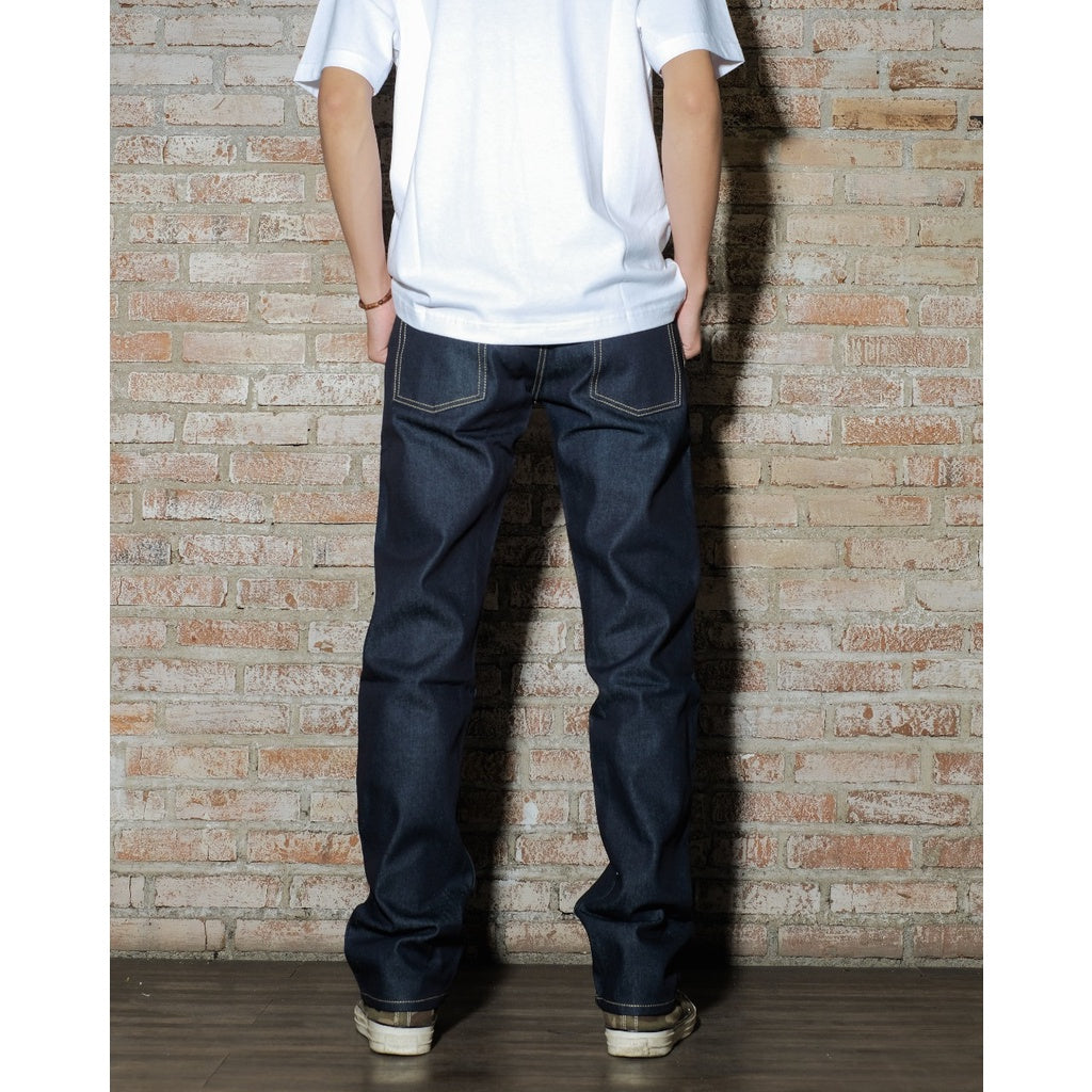 Pot Meets Pop Jeans - Pipes Deep Blue - Slim Straight Ss22