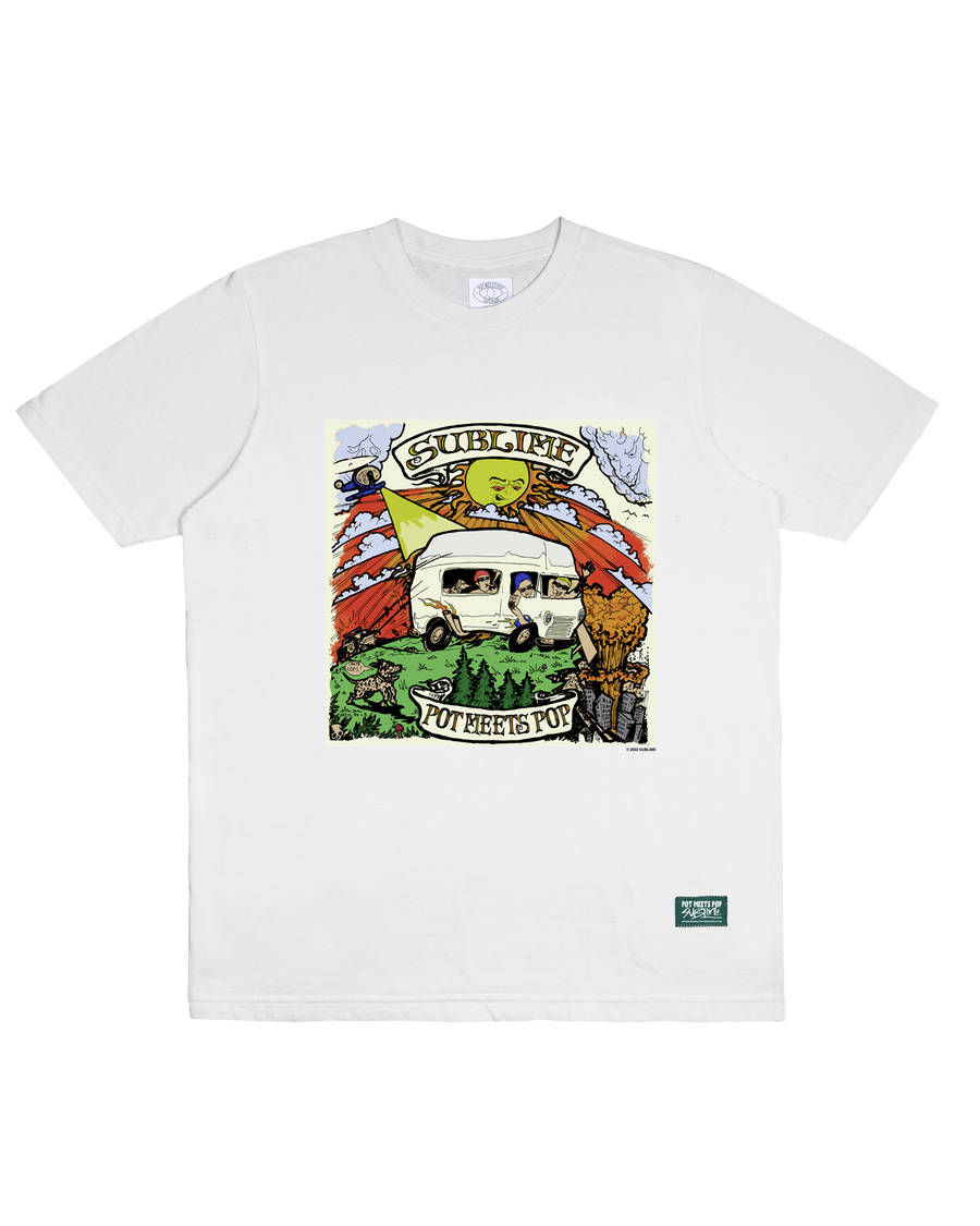PMP X SUBLIME LET'S GO GET STONED TEE WHITE