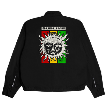 PMP X SUBLIME RASTA SUN LOGO SOUVENIR JACKET BLACK